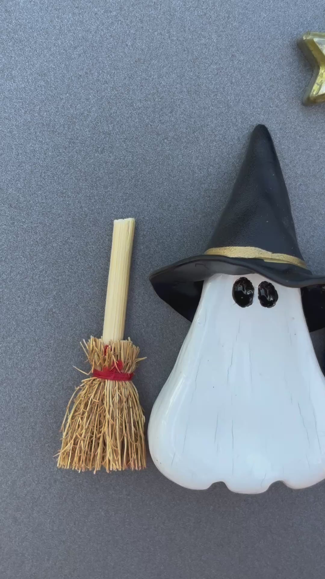 Large Witchy Ghost Bucket Pen Holder/ Magnet Set