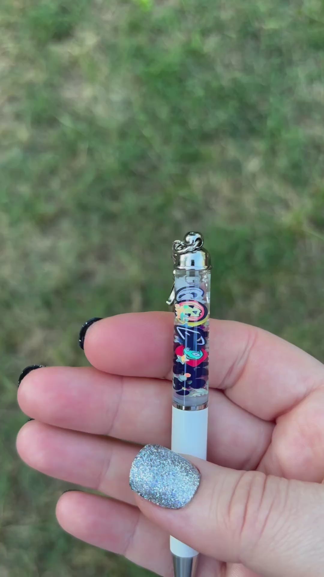 Jack and Sally themed Keychain PickSee Pen